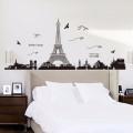 Decoración de la sala de estar Decoración de la casa Extraíble París Torre Eiffel Art Decal Wall Sticker Mural DIY